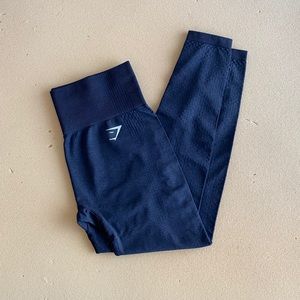 NWOT Gymshark Vital Seamless Leggings Black Marl